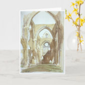 Abbaye de Tintern - carte de voeux (Fleur jaune)