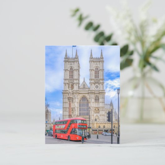 Abbaye de Westminster, carte postale de Londres (Debout devant)