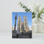 Abbaye de Westminster, carte postale de Londres (Debout devant)