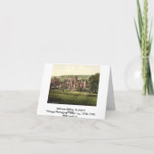 Abbaye melrose, carte de note de l'Ecosse (Dos)