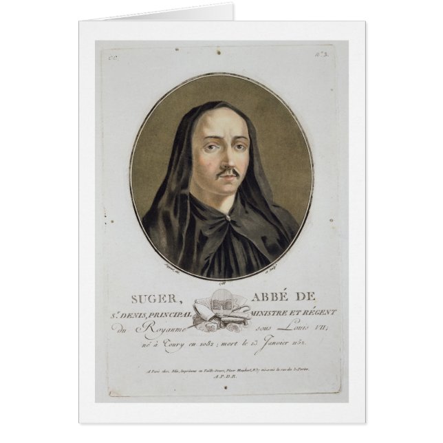 Abbe de Suger (1082-1151) 'de mamie de DES de (Devant)