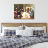 Abbe Prevost reading "Manon Lescaut", 1856 Canvas Afdruk (Insitu (Slaapkamer))