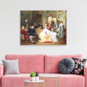 Abbe Prevost reading "Manon Lescaut", 1856 Canvas Afdruk (Insitu (Woonkamer))