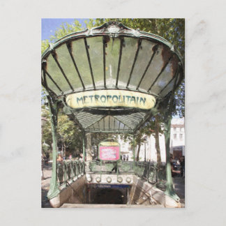 Abbesses Metro, Montmartre, Parijs Briefkaart