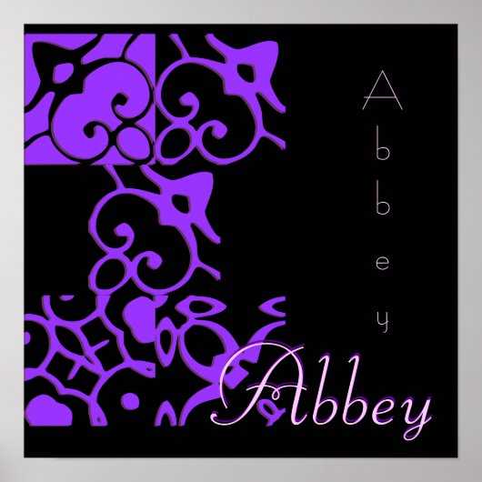Abbey Designer Name II Poster (Voorkant)