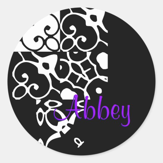 Abbey Designer Nom I Sticker (Devant)