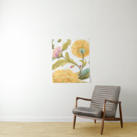 Abbey Floral Tegels - Gele bloemen