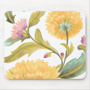 Abbey Floral Tiles - Gele Bloemen Muismat
