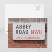 Abbey Road London Briefkaart (Voorkant / Achterkant)