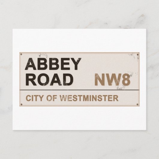 Abbey Road London England - Briefkaart (Voorkant)
