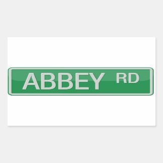 Abbey Road Street Sign Rechthoekige Sticker