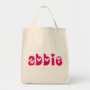 Abbie in harten Canvas tas