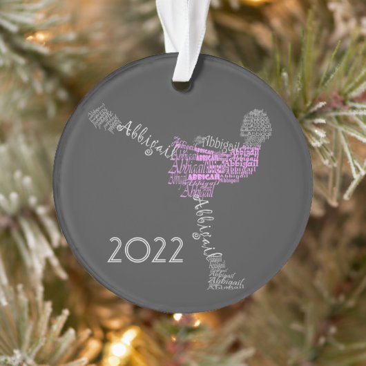 Abbigail Persoonlijke ijsfiguur Skater Ornament (Boom)
