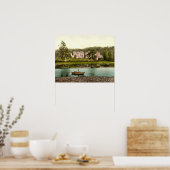 Abbotsford House van de rivier Tweed in Schotland Poster (Keuken)