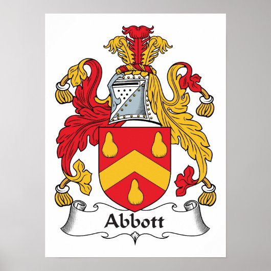 Abbott Family Crest Poster (Voorkant)
