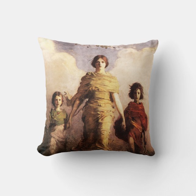 Abbott Handerson Thayer A Virgin Pillow Kussen (Voorkant)