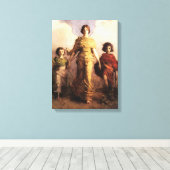 Abbott Handerson Thayer Een Maagd Canvas Poster Afdruk (Insitu (Houten vloer))