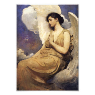 Abbott Handerson Thayer Winged Figuur Foto Afdruk