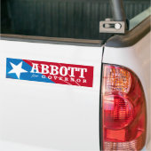ABBOTT VOOR GOVERNOR 2014 BUMPERSTICKER (Op Truck)