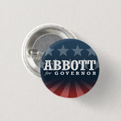ABBOTT VOOR GOVERNOR 2014 RONDE BUTTON 3,2 CM (Voorkant /achterkant)