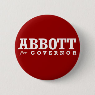 ABBOTT VOOR GOVERNOR 2014 RONDE BUTTON 5,7 CM
