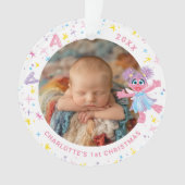 Abby Cadabby Baby's 1st Christmas Photo Ornament (devant)