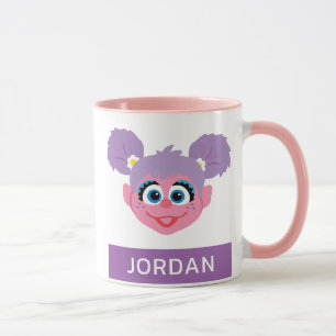 Abby Cadabby   Bloem gezicht   Voeg je naam toe Mok