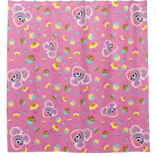 Abby Cadabby Cupcake Party Pattern Douchegordijn (Voorkant)