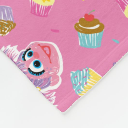 Abby Cadabby Cupcake Party Pattern Fleece Deken (Hoek)