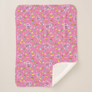 Abby Cadabby Cupcake Party Pattern Sherpa Deken