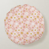 Abby Cadabby en Elmo | Flowers Forever Rond Kussen (Achterkant)