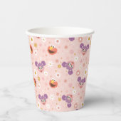 Abby Cadabby en Elmo | Woodland Pattern Papieren Bekers (Voorkant)