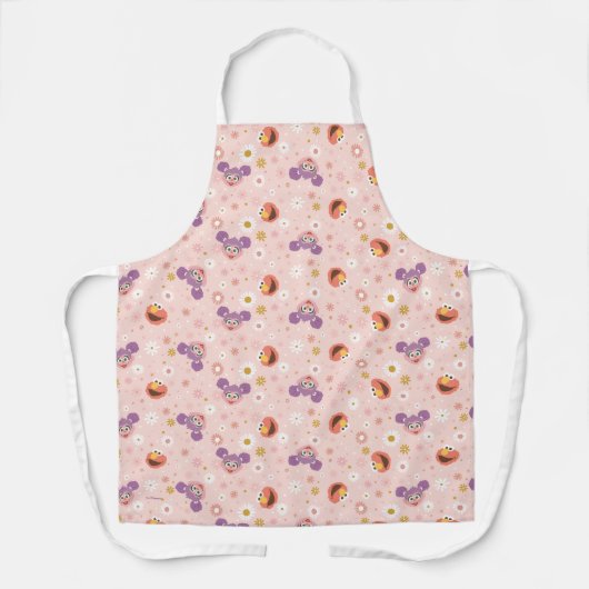 Abby Cadabby en Elmo | Woodland Pattern Schort (Voorkant)
