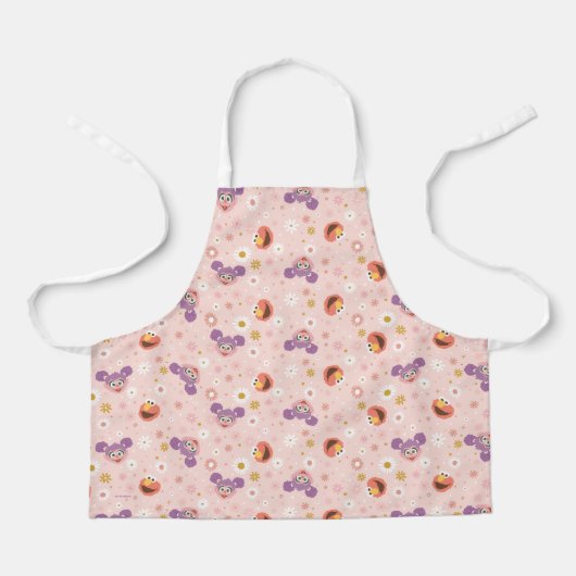 Abby Cadabby en Elmo | Woodland Pattern Schort (Voorkant)