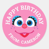 Abby Cadabby Face | Joyeuse étiquette cadeau d'ann (Devant)