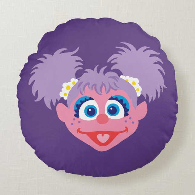 Abby Cadabby Face Rond Kussen (Voorkant)