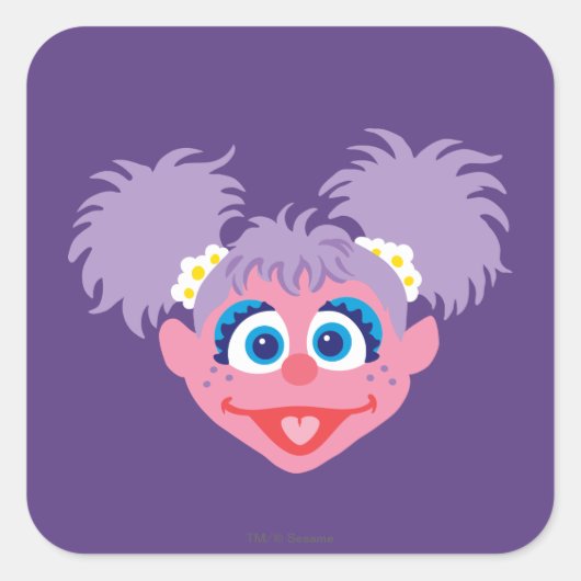 Abby Cadabby Face Vierkante Sticker (Voorkant)