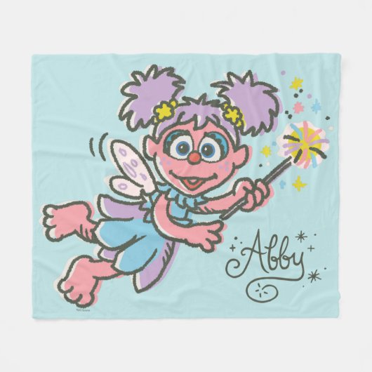 Abby Cadabby Flying Fleece Deken (Voorkant (Horizontaal))