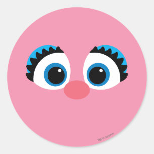 Abby Cadabby Groot Gezicht Ronde Sticker
