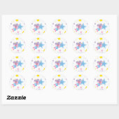 Abby Cadabby Party Star Pattern Ronde Sticker (Vel)