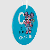 Abby Cadabby | Persoonlijke naam met foto Ornament (voorkant)