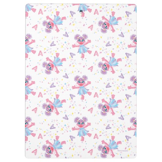 Abby Cadabby Sparkle Pattern Clipboard Klembord (Achterkant)