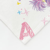 Abby Cadabby Sparkle Pattern Fleece Deken (Hoek)