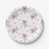 Abby Cadabby Sparkle Pattern Papieren Bordje (Voorkant)