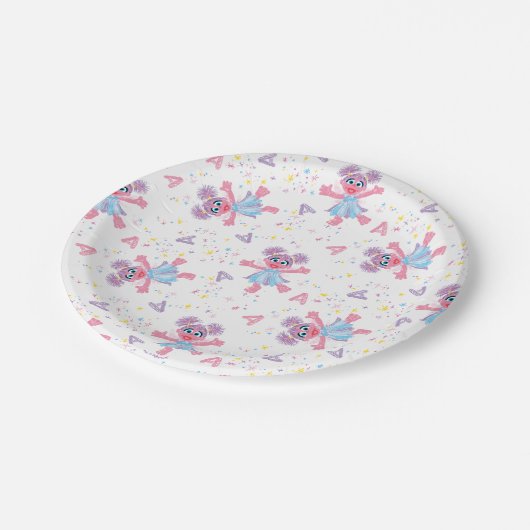 Abby Cadabby Sparkle Pattern Papieren Bordje (Gekanteld)
