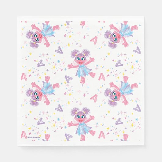 Abby Cadabby Sparkle Pattern Servet (Voorkant)