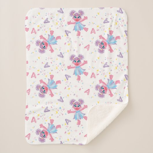 Abby Cadabby Sparkle Pattern Sherpa Deken (Voorkant)