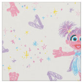Abby Cadabby Sparkle Pattern Stof (Close Up)