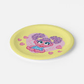 Abby Cadabby Valentijn Hart Grafisch Papieren Bordje (Gekanteld)