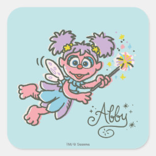 Abby Cadabby Vliegt Vierkante Sticker
